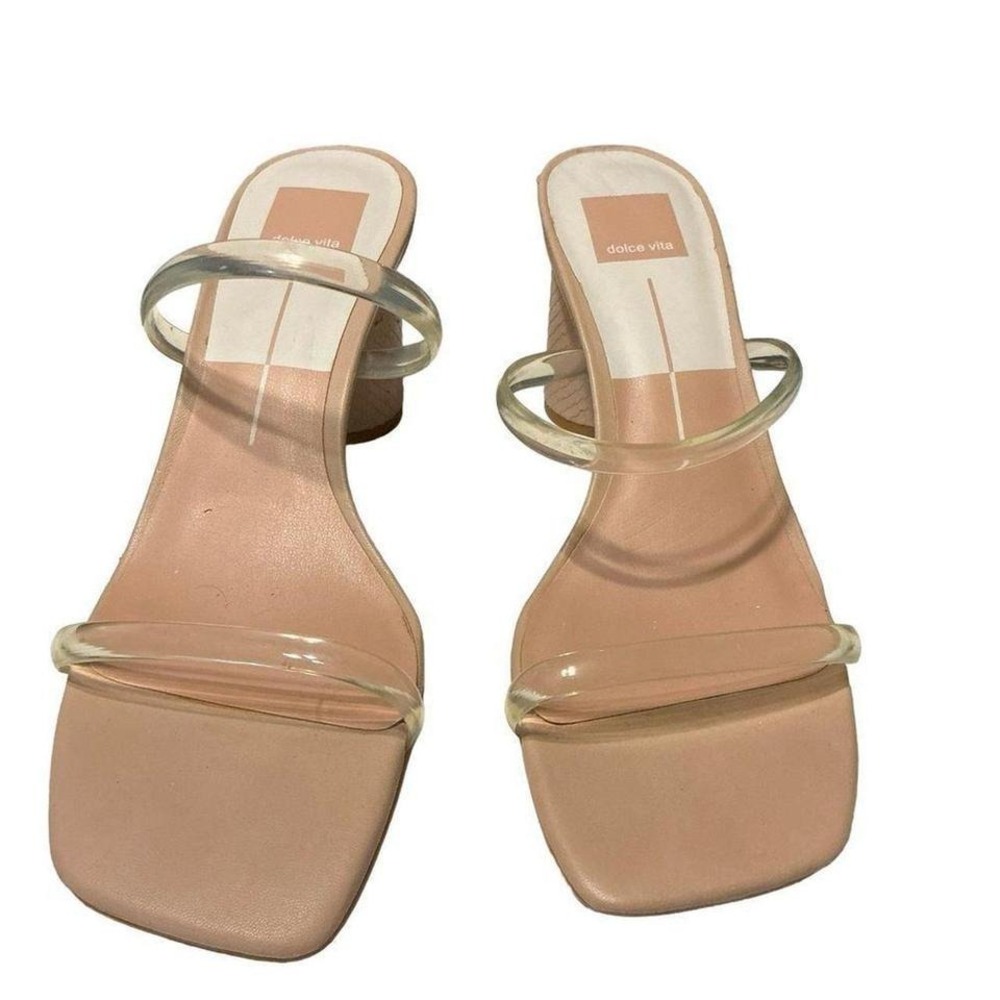 Dolce Vita Noles Heels in‎ Nude Crystal size 9.5